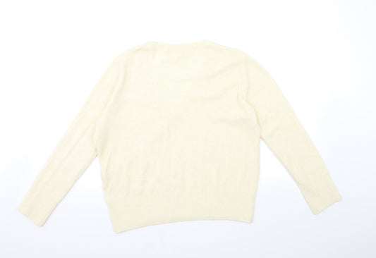 Womens UK Size M H&M Beige Pullover Jumper