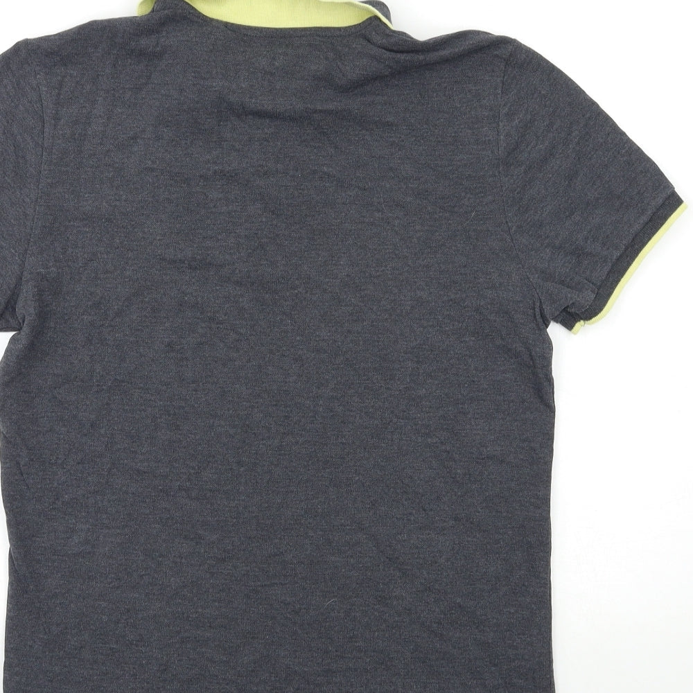 Threadbare Mens Grey Polo Size S