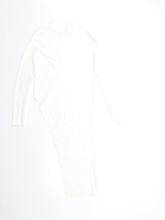 Womens UK Size 12 Missguided White Basic Blouse