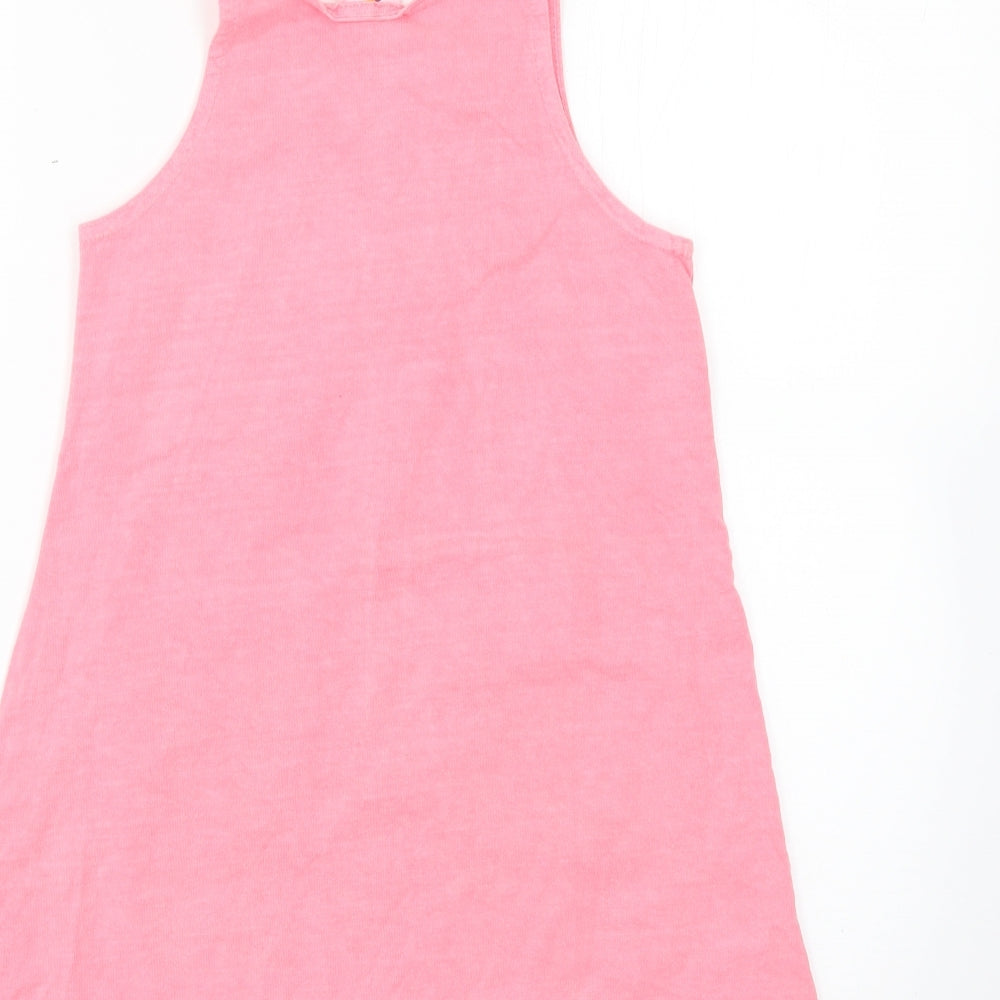 miro Girls Pink Pinafore/Dungaree Dress Size 4 Years