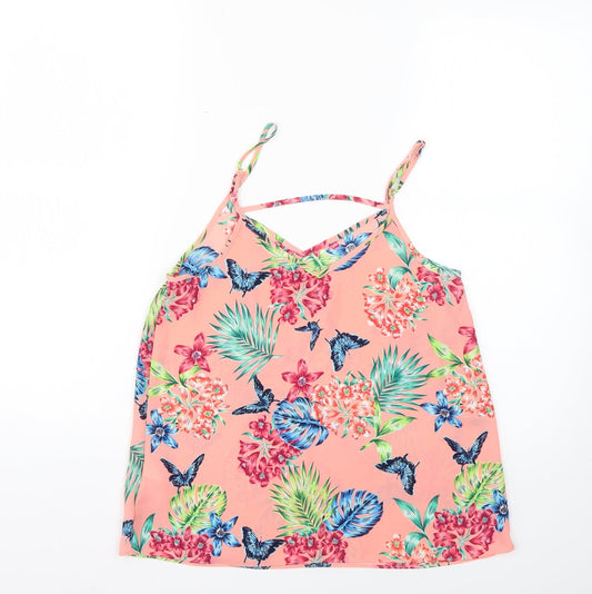 Primark Womens Multicoloured Floral Basic Blouse Size 6