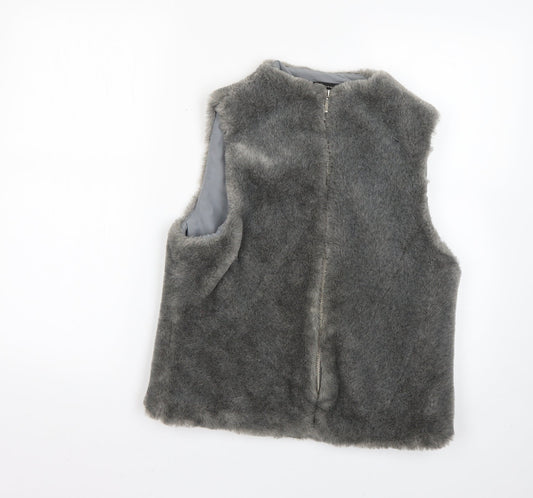 b c clothing Womens Grey Gilet Coat Size L