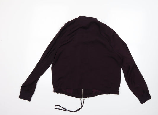H&M Womens Purple Jacket Coat Size 14