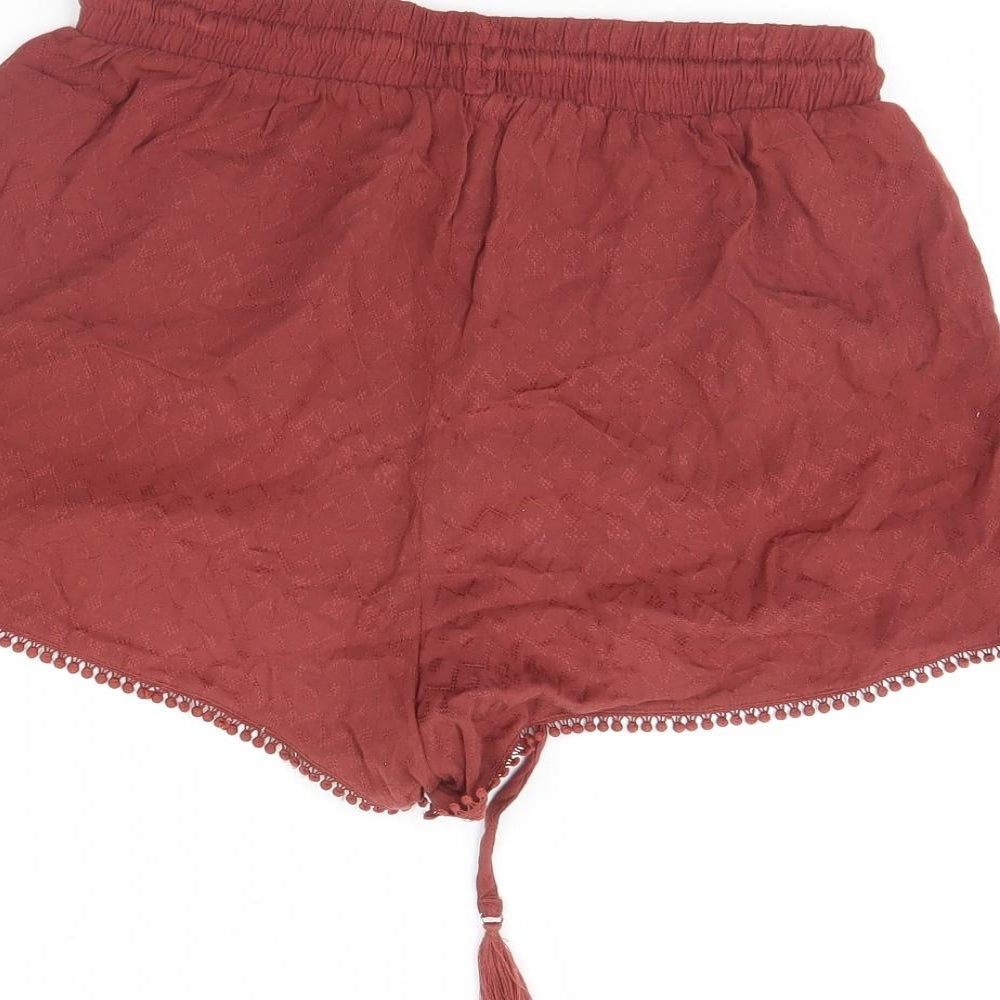 New Look Womens Brown Culotte Shorts Size 10