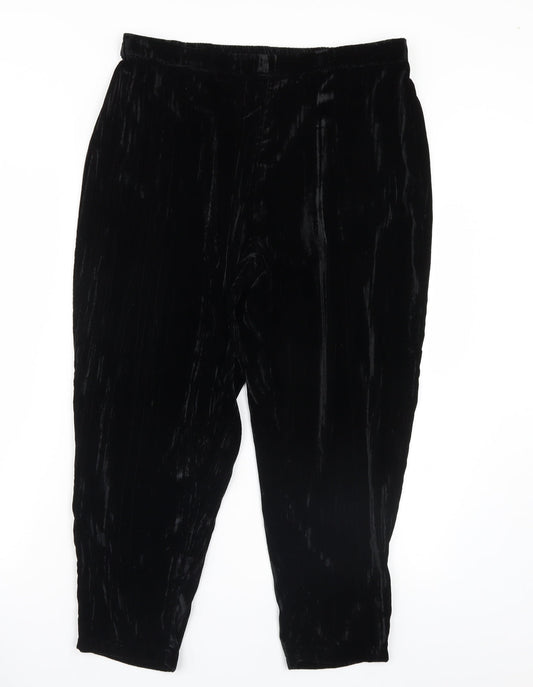 Womens UK Size 14 Capsule Regular Fit Black Trousers