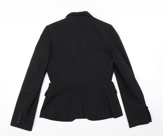 Dorothy Perkins Womens Black Striped Jacket Blazer Size 8