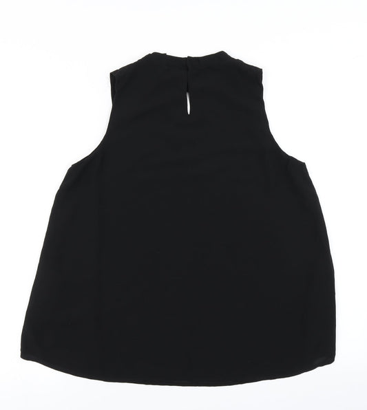 Womens UK Size 8 New Look Black Basic Blouse