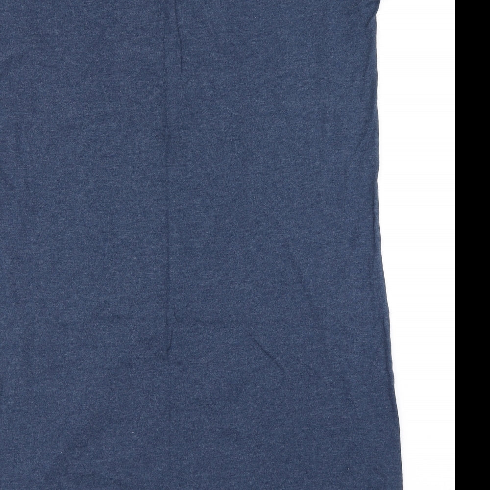 Love to Lounge Womens Blue Solid Top Dress Size M
