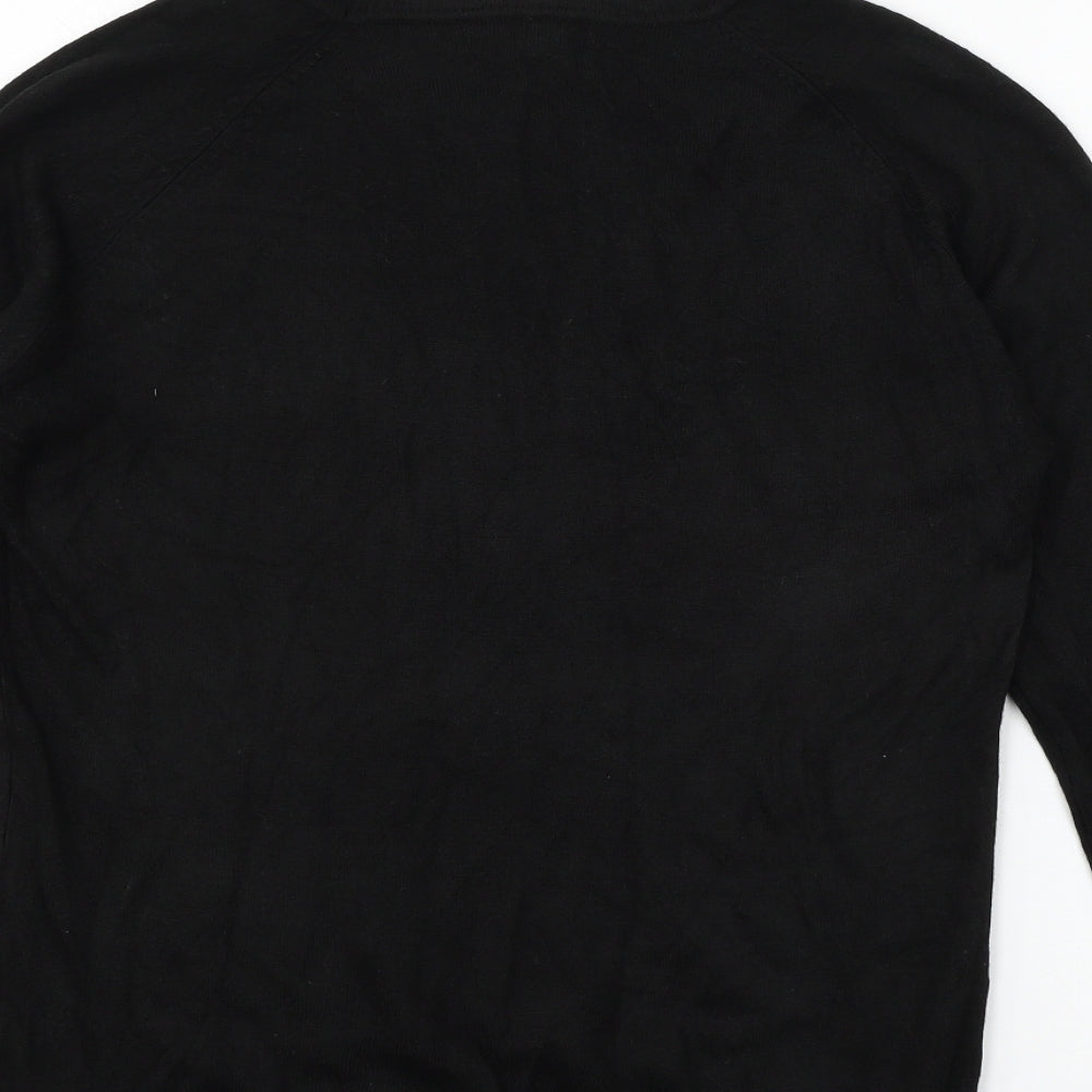 Primark Womens Black Knit Pullover Jumper Size 10