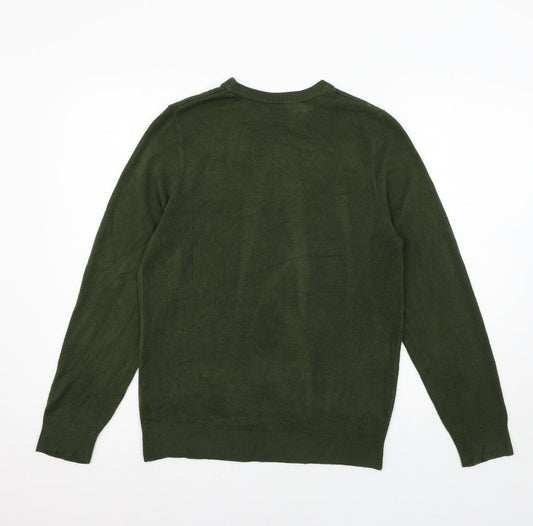 Matalan Womens Green Knit Pullover Jumper Size S