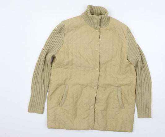 Additional front view of Damart women’s beige jacket, size M