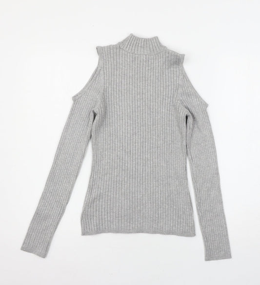 Womens UK Size M Verve Ami Grey Pullover Jumper