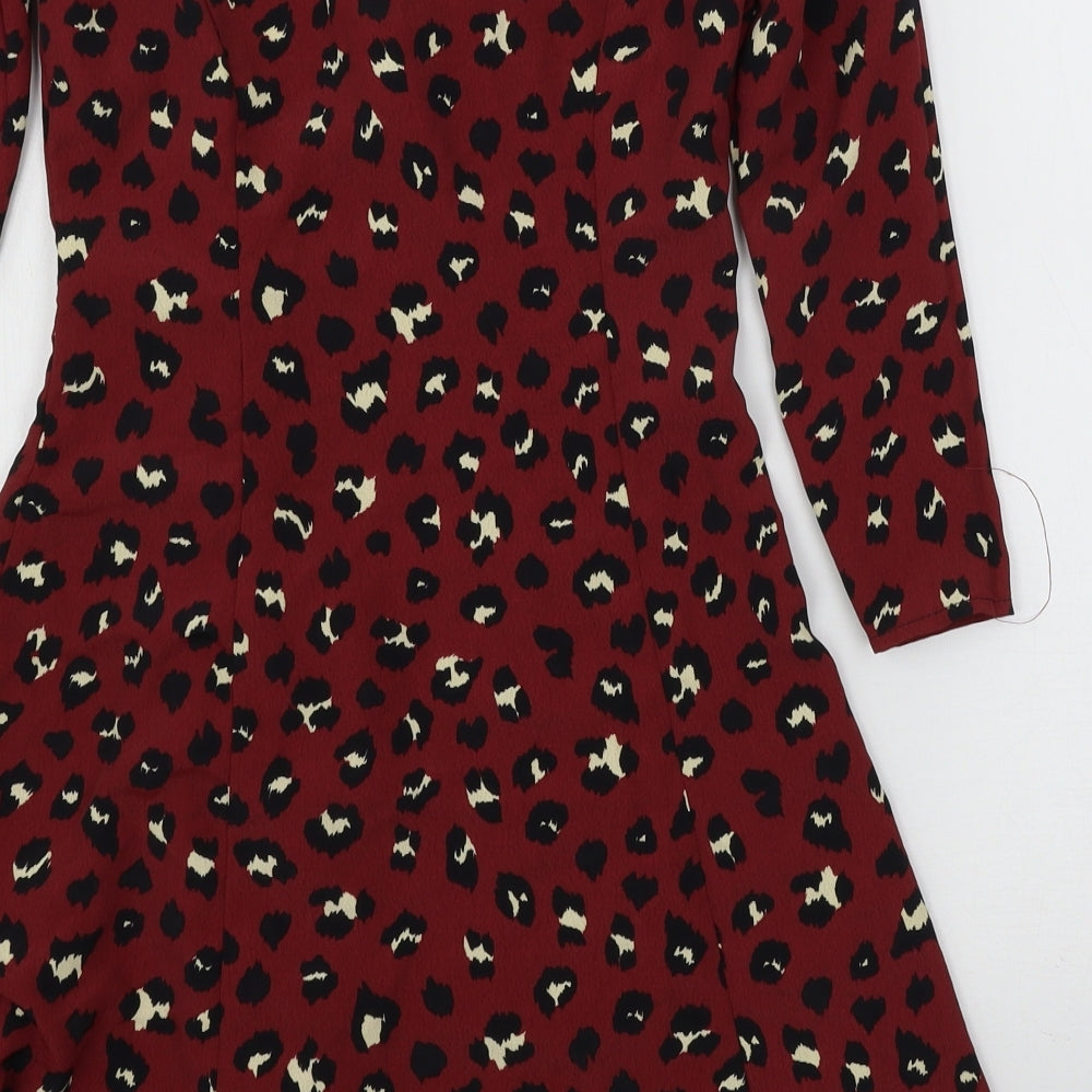 Womens UK Size 6 H&M Red Basic Blouse