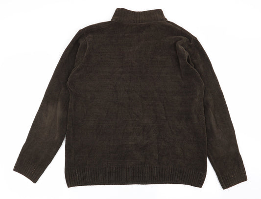 Easy Mens Green Pullover Jumper Size M