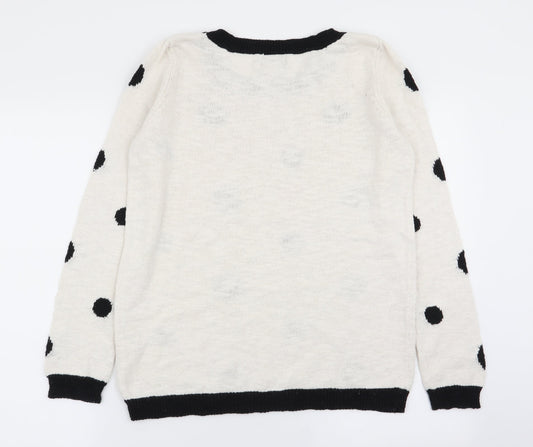 Womens UK Size 10 r edition White Pullover Jumper