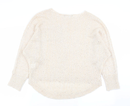 Select Womens Beige Pullover Jumper Size 12