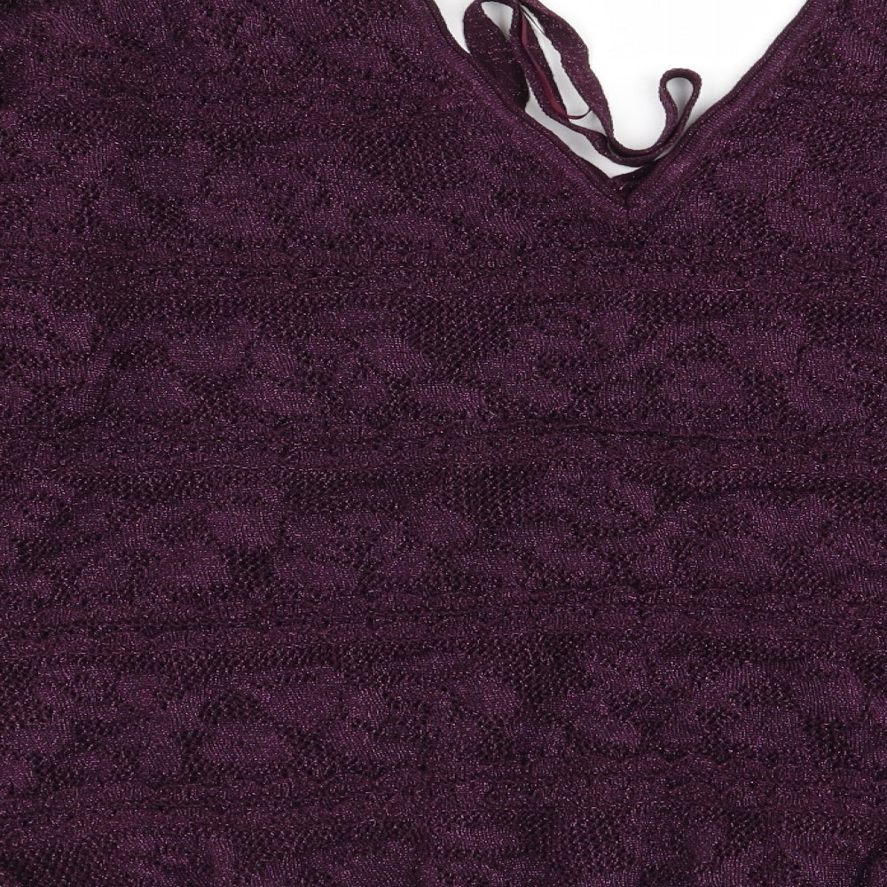 Womens UK Size 14 NEXT Purple Pullover Jumper