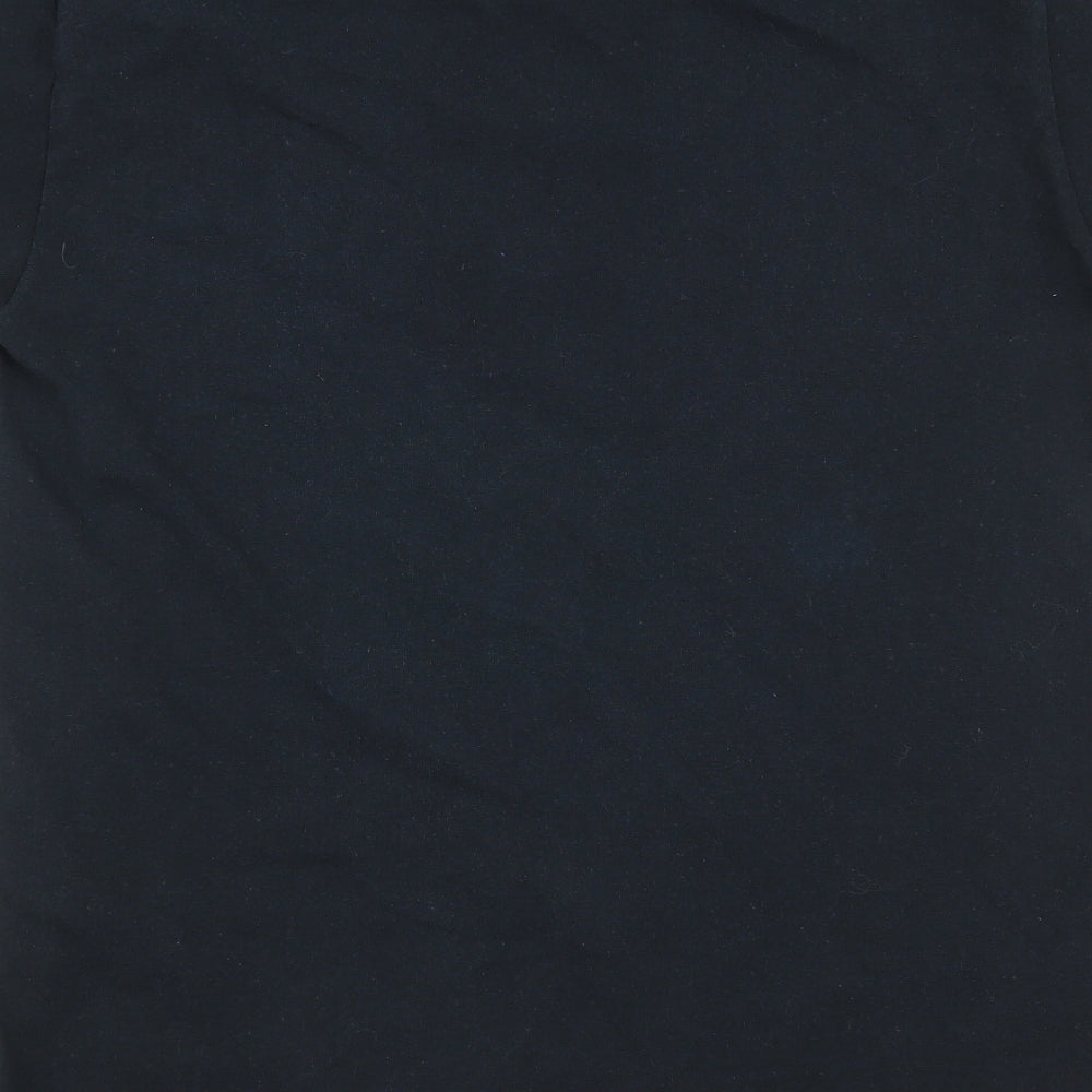 Mens UK Size S Gildan Black T-Shirt