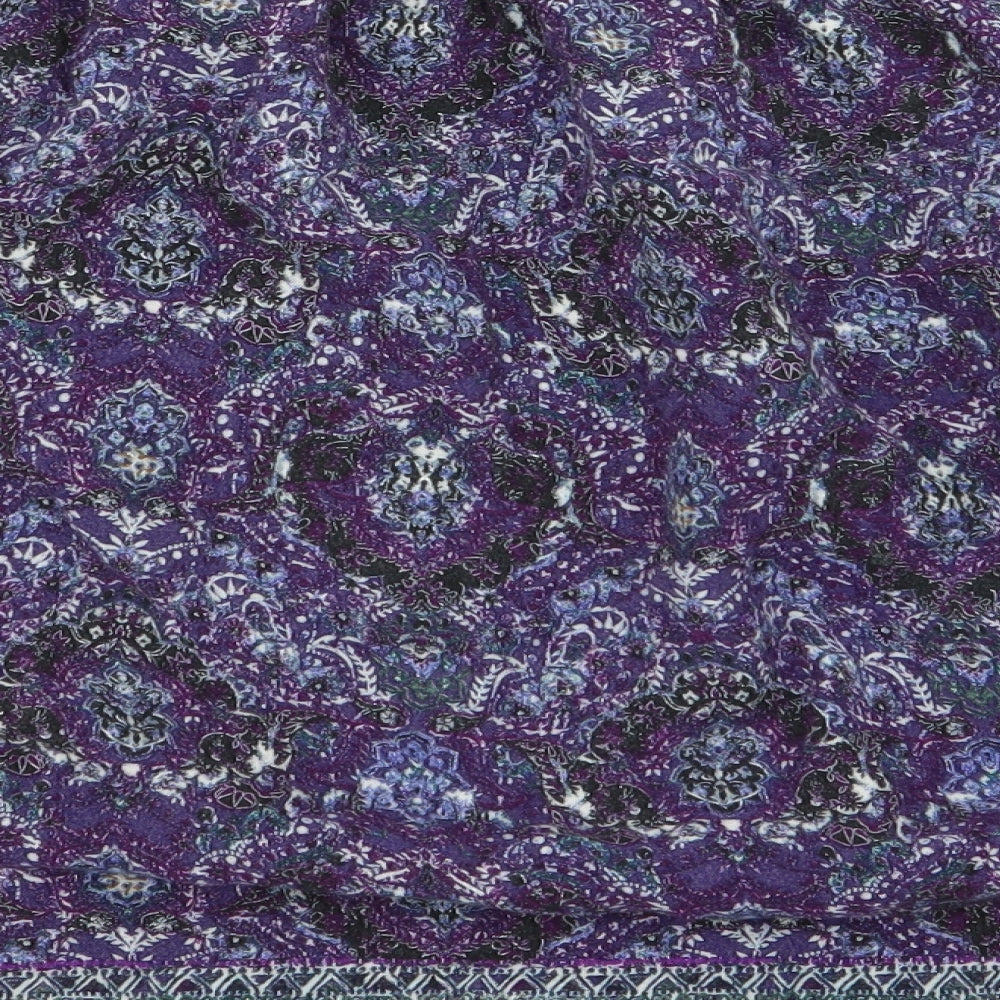 M&S Womens Multicoloured Geometric  Flare Skirt Size 12  - Stretch waistband