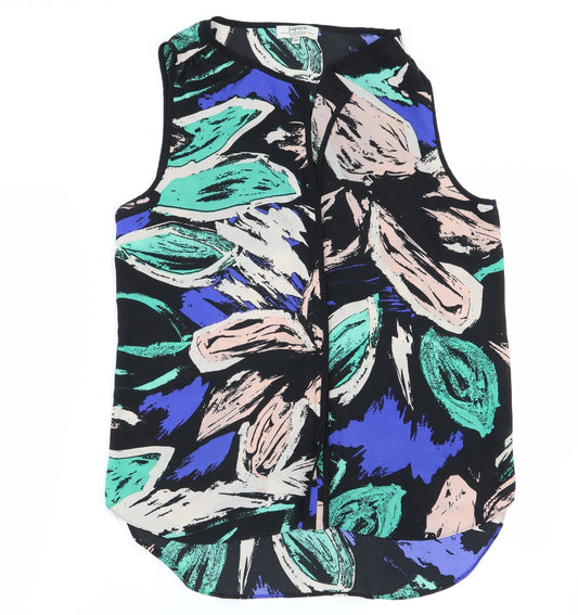 Womens UK Size 10 Papaya Multicoloured Basic Blouse