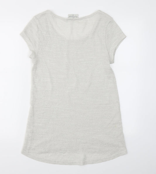 Womens UK Size 10 NEXT Grey Basic T-Shirt