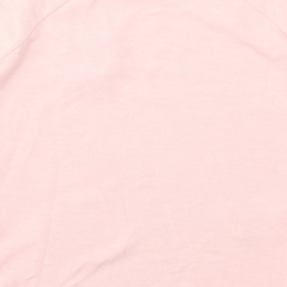 PREWORN Girls Pink Animal Print Basic T-Shirt Size S