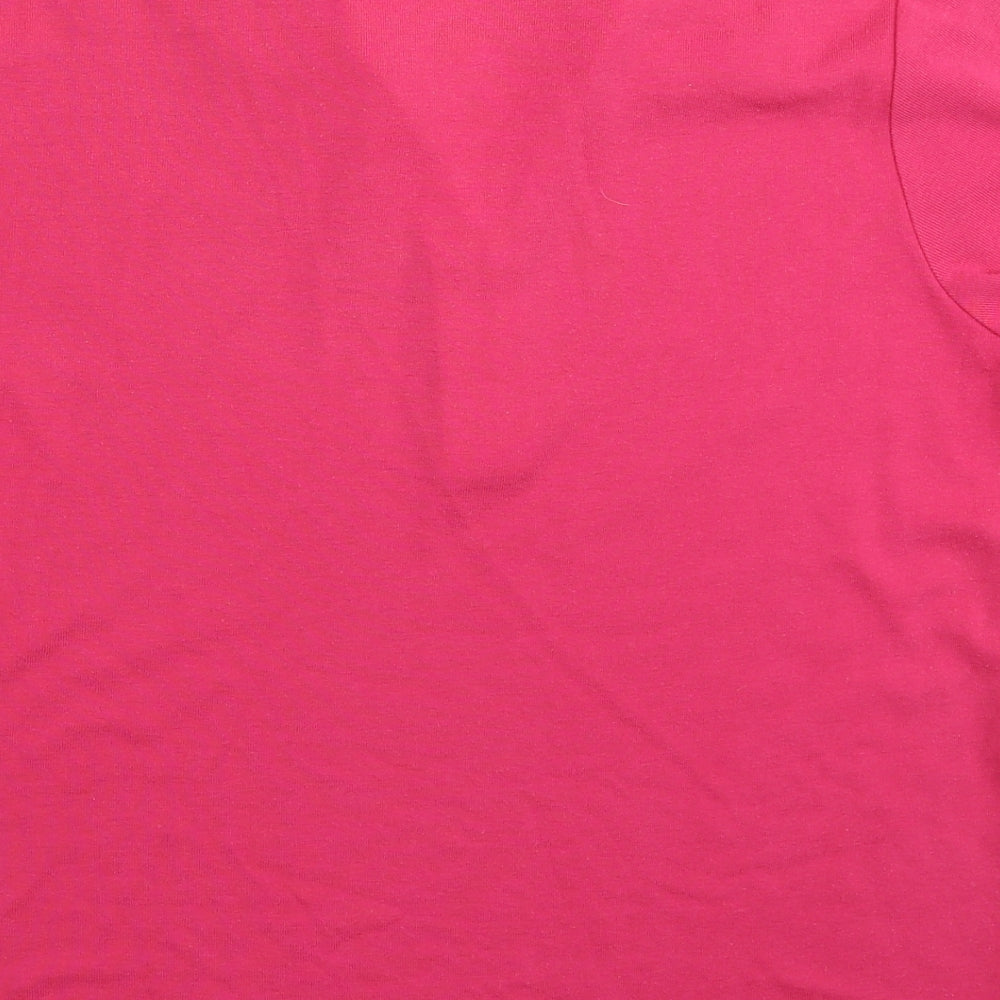 Bonmarché Womens Pink Basic Polo Size L
