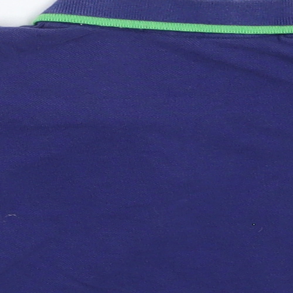 Brand and care label for Blue Zoo Baby Blue Basic Polo, size 0-3, Months