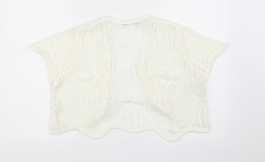 Envy Womens White Cardigan Jumper Size XL