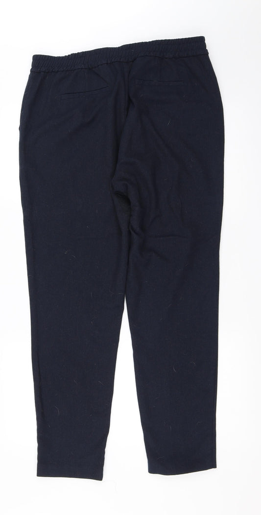 Monsoon Womens Blue Trousers Size 14 L29 in