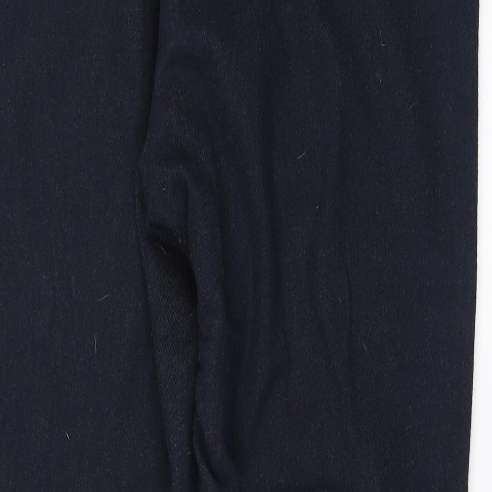 Brand and care label for Monsoon women’s blue trousers, size UK 14, 29-inch leg