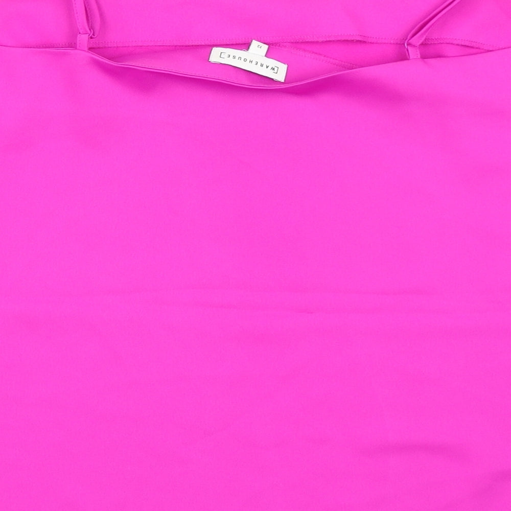 Womens UK Size 12 Warehouse Purple Basic Tank
