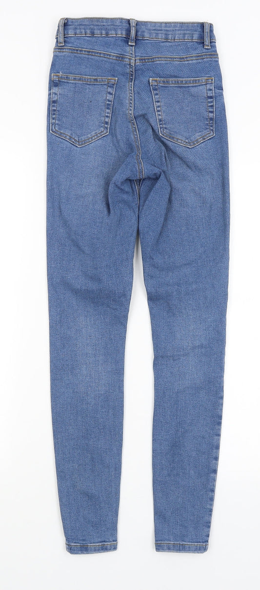 Denim Co Womens Blue Skinny Jeans Size 6 L28 in