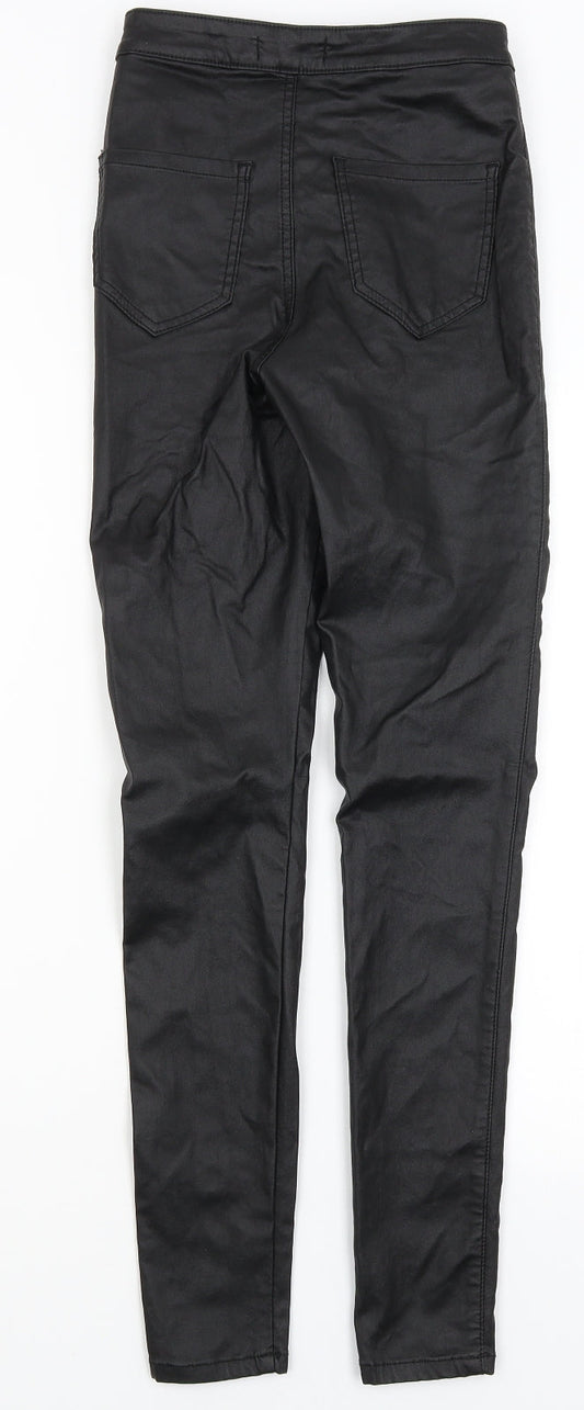 Womens UK Size 6 Missguided Regular Fit Black Trousers