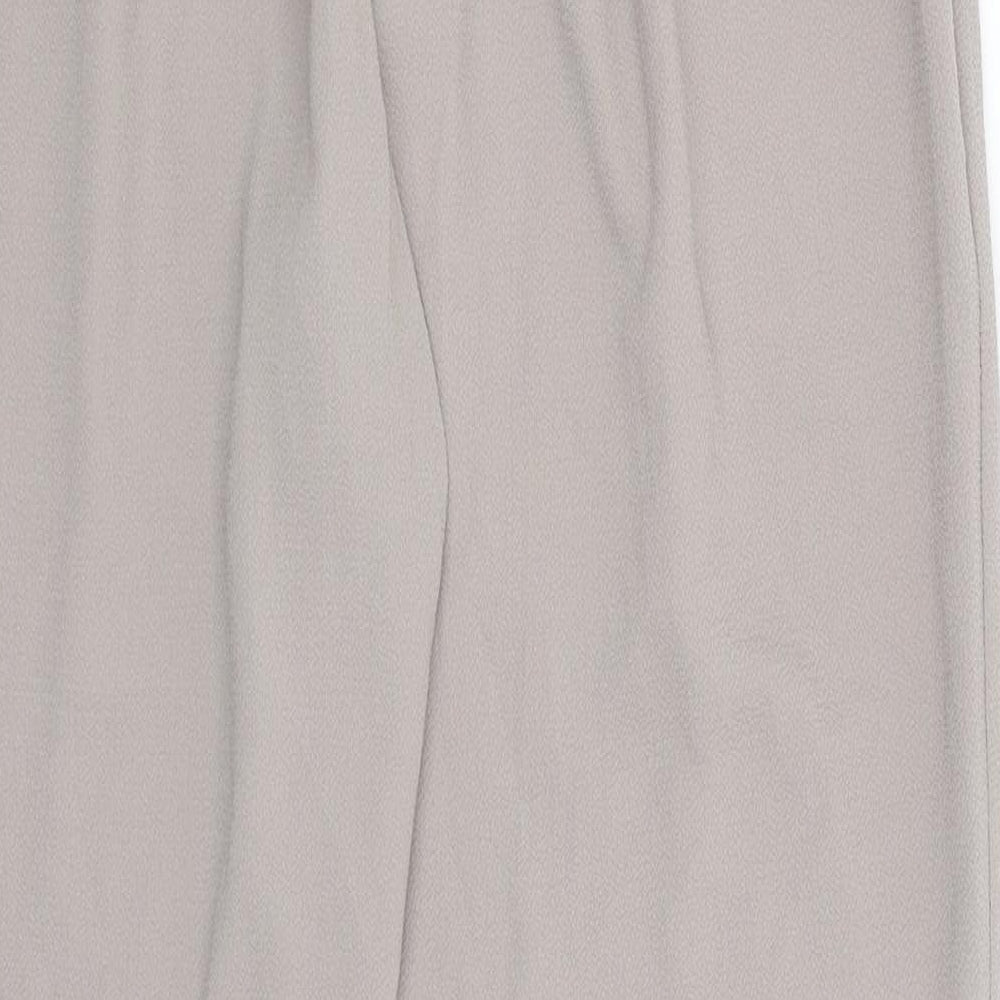 Womens UK Size 12 M&Co Regular Fit Grey Trousers