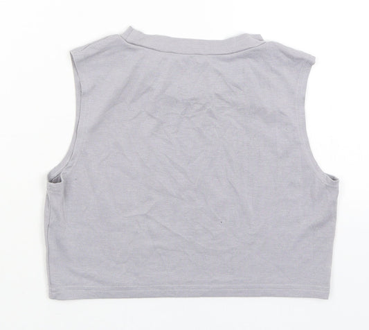 SheIn Womens Grey Cropped Tank Size M