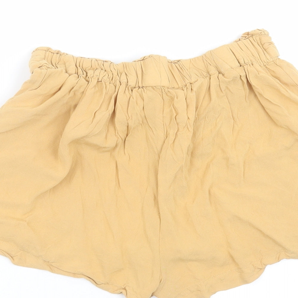 Primark Womens Beige Hot Pants Shorts Size 10