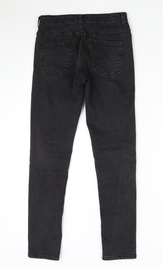 Primark Womens Black Denim Skinny Jeans Size 28 L29 in