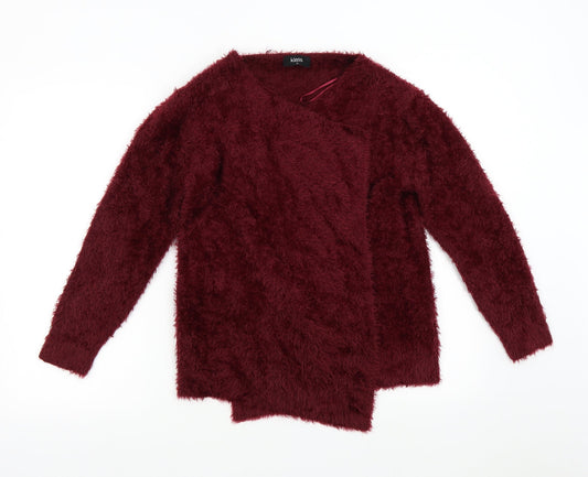 Womens UK Size M Klass Red Cardigan Jumper
