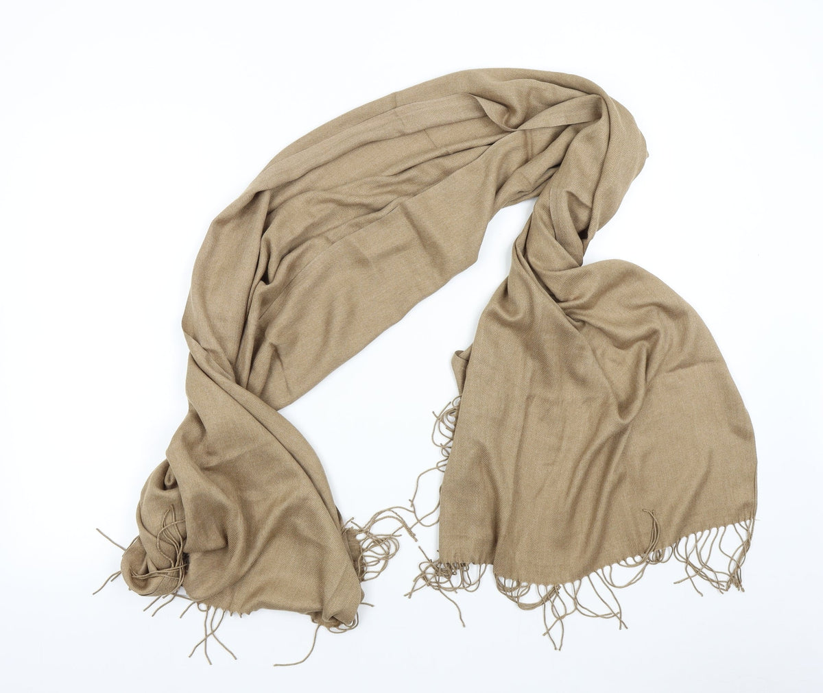 Front view of Preworn women’s brown scarf