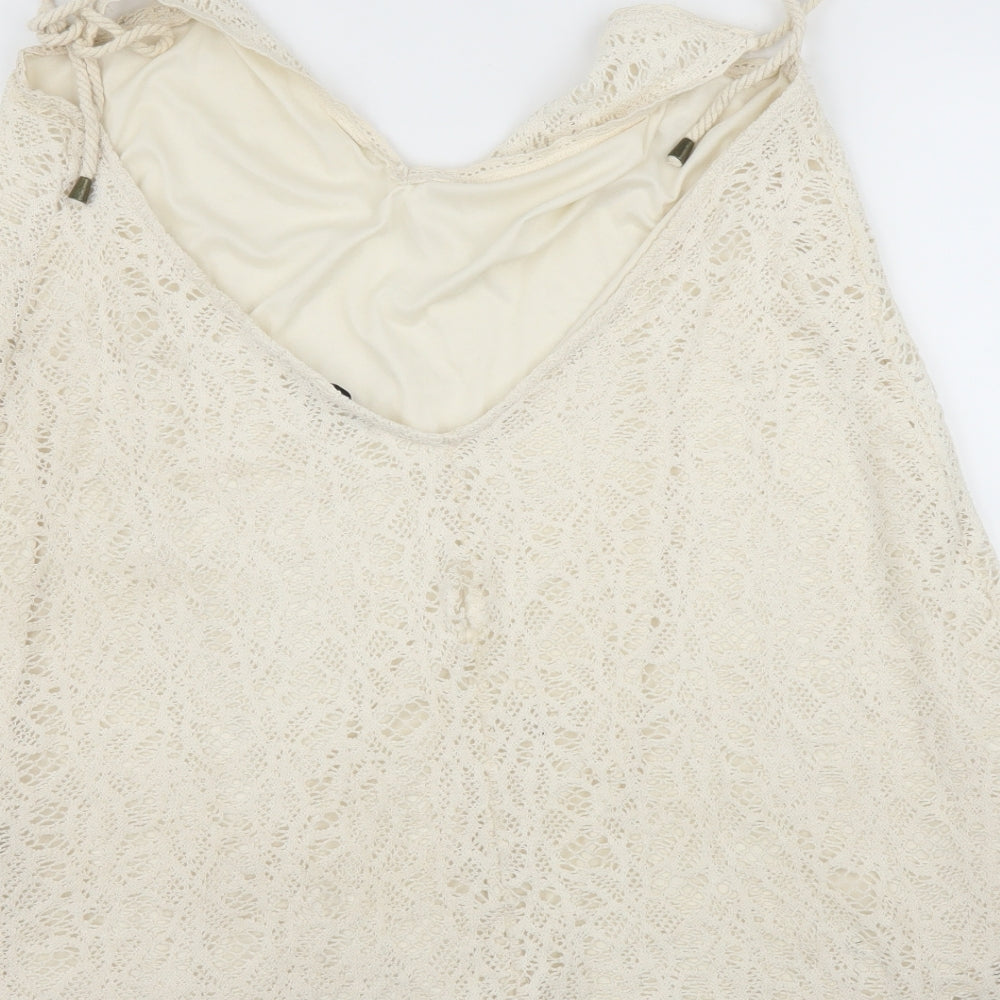 Womens UK Size L Pull&Bear Ivory Camisole Blouse