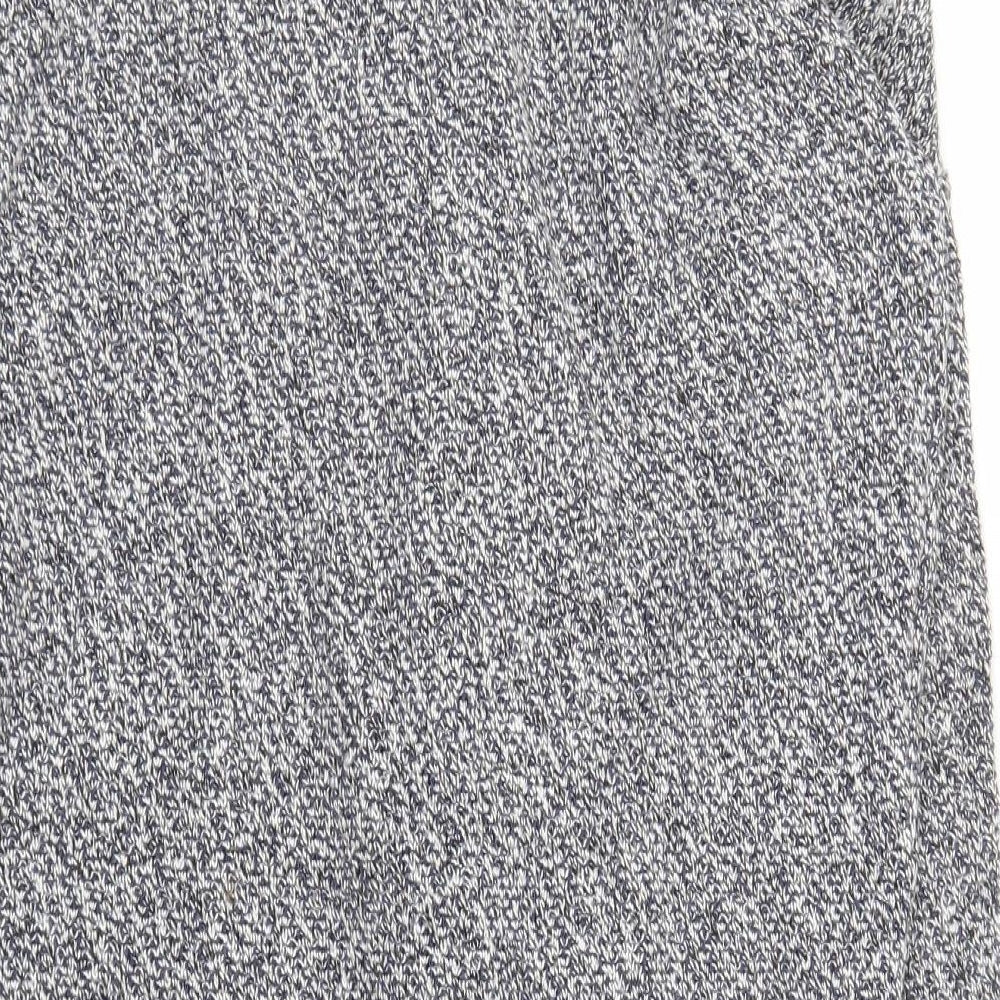 Brand and care label for H&M women’s grey cardigan jumper, size XS