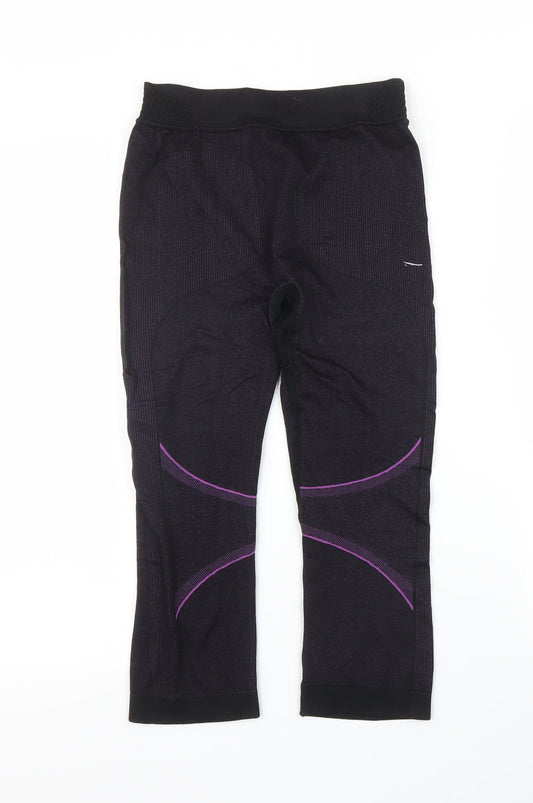 Ski Womens Black Compression Shorts Size S