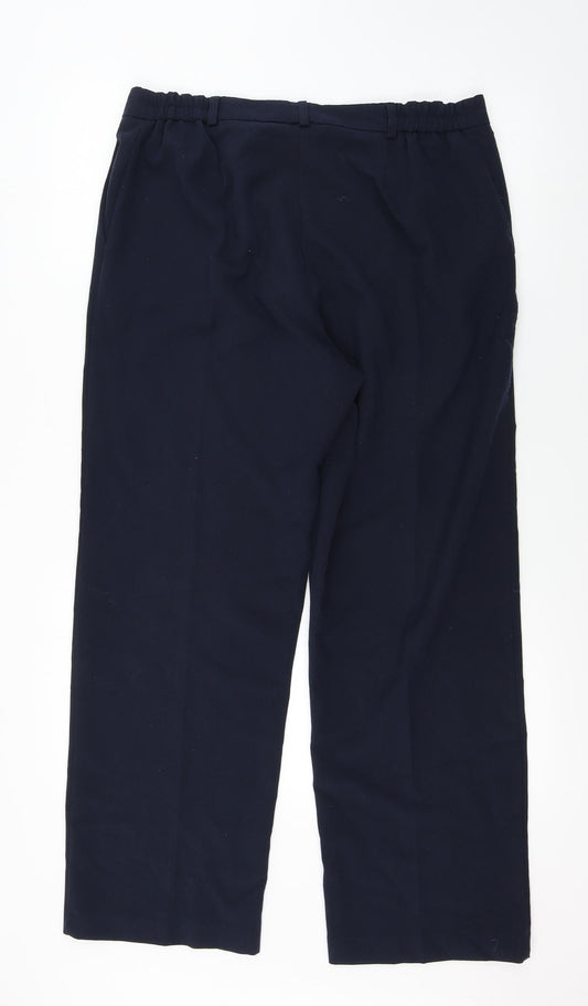 Womens UK Size 14 julipa Regular Fit Blue Trousers