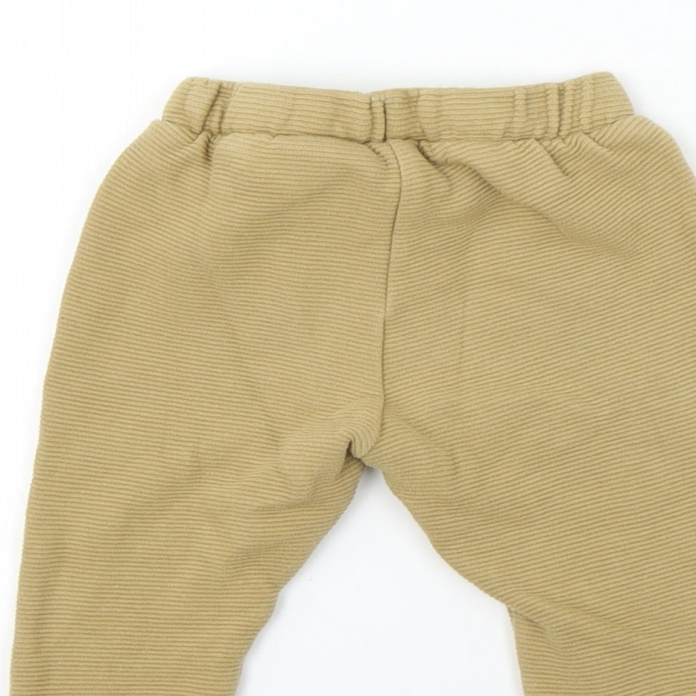 H&M Boys Beige Sweatpants Trousers Size 9 Months