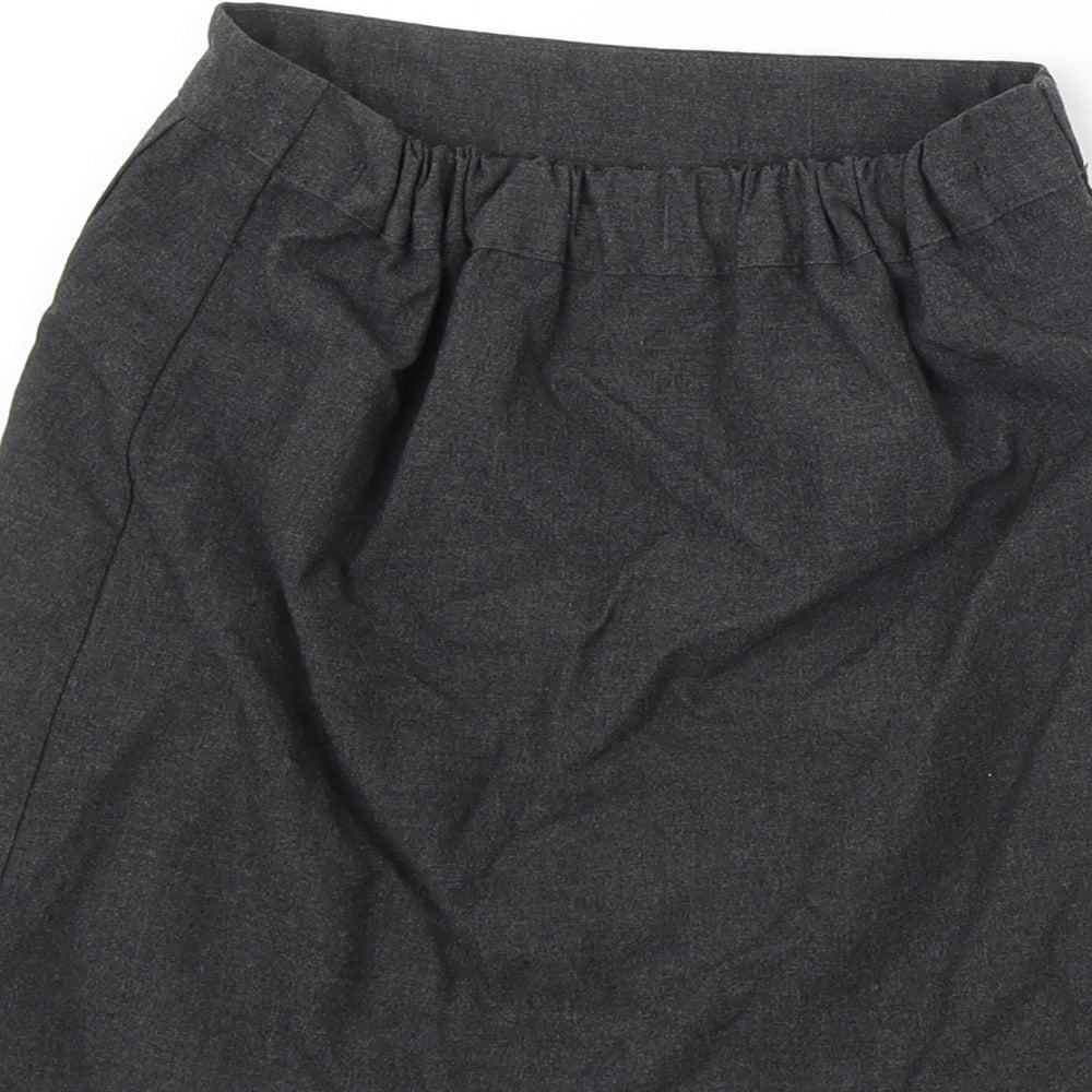 BHS Girls Grey A-Line Skirt Size 7 Years