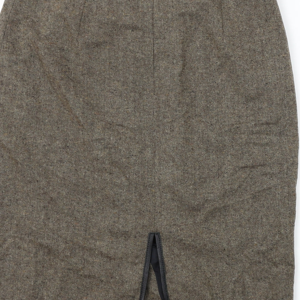 JAGER Womens Brown Bandage Skirt Size 14