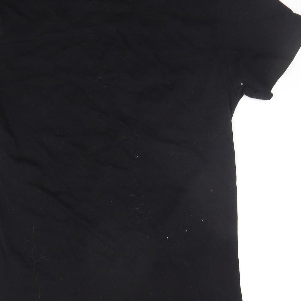 SheIn Womens Black Basic T-Shirt Size XS