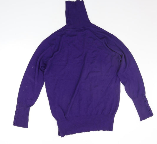 FIRST AVENUE Womens Purple Pullover Jumper Size XL