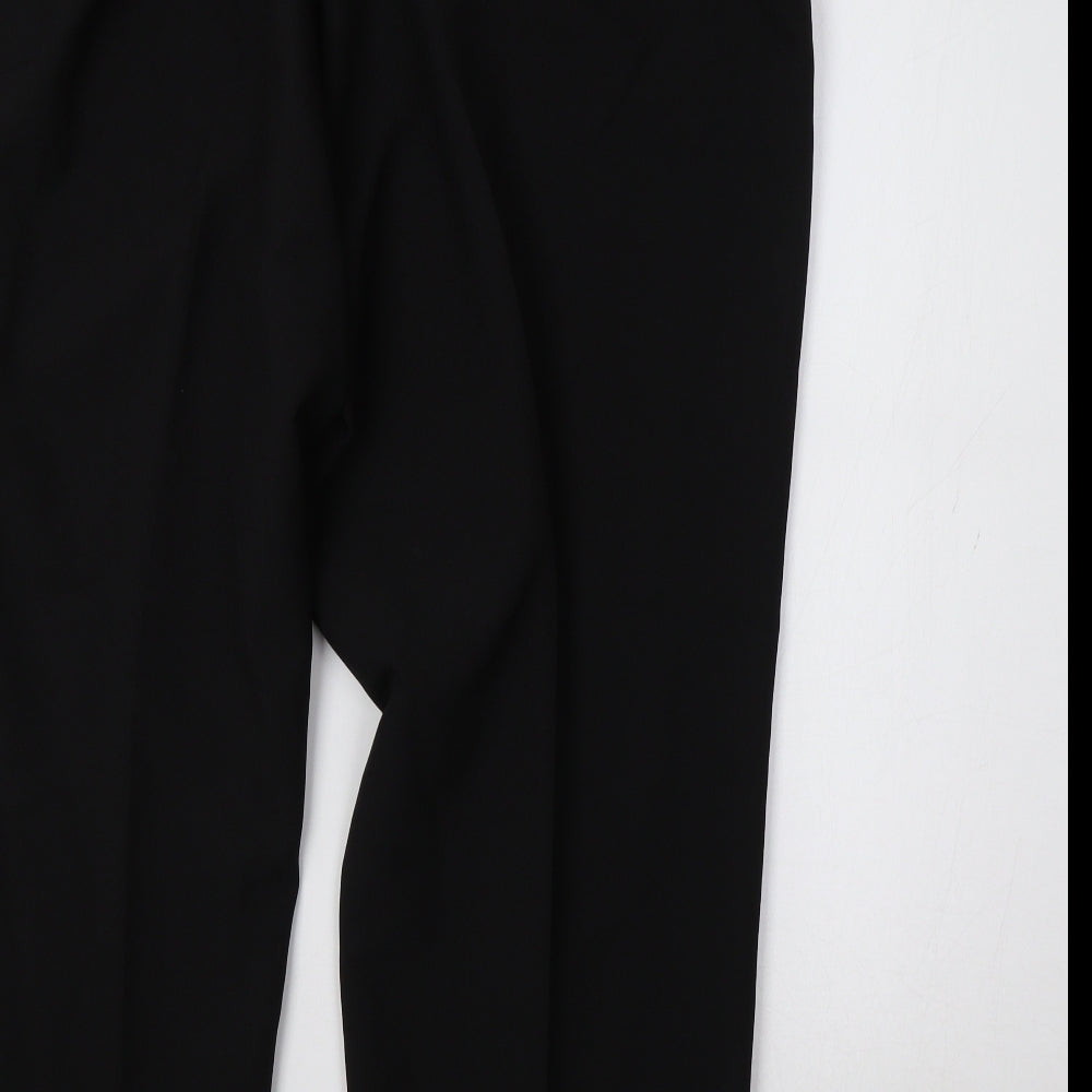 slimma Womens Black Trousers Size 46 L30 in